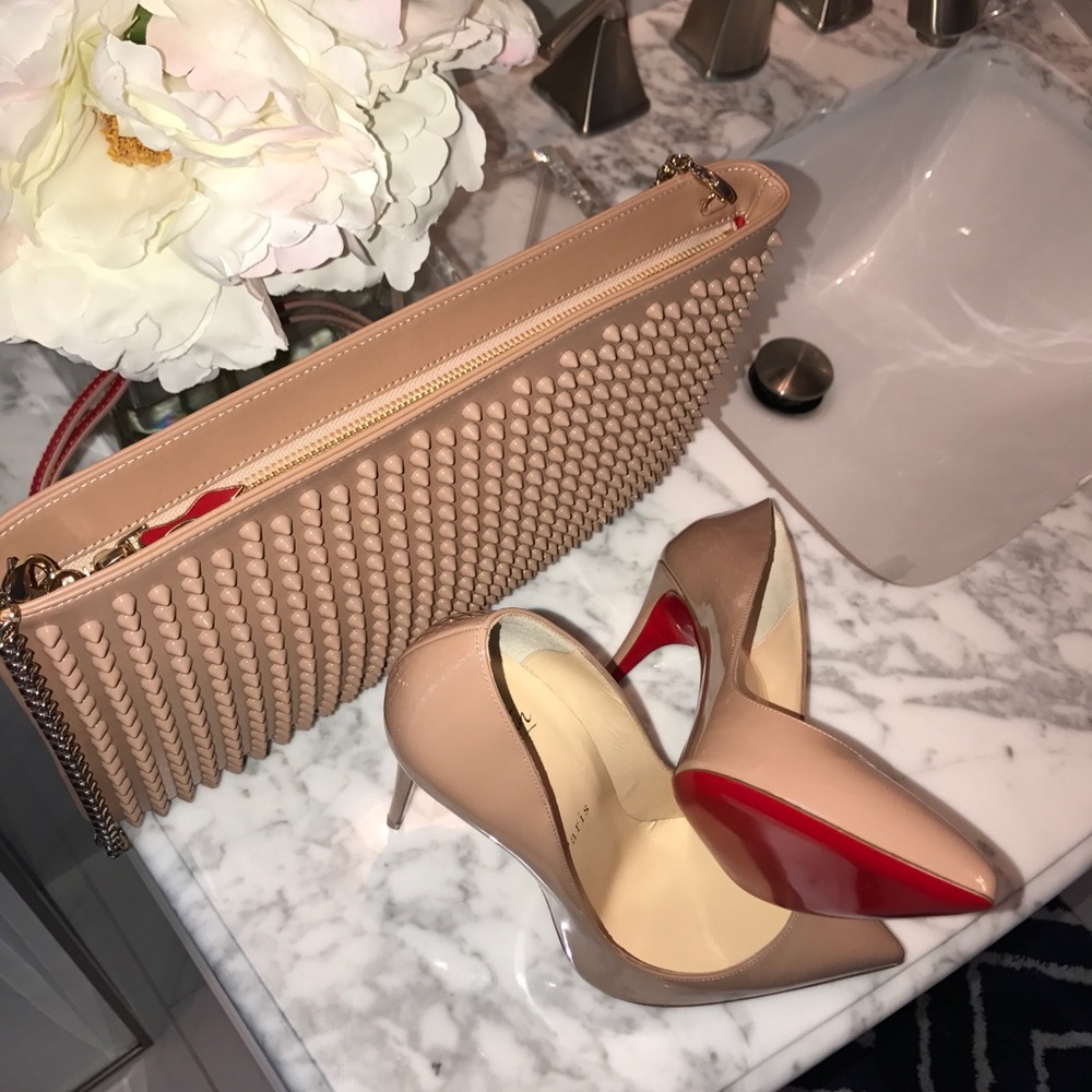 Christian Louboutin Spikes clutch
